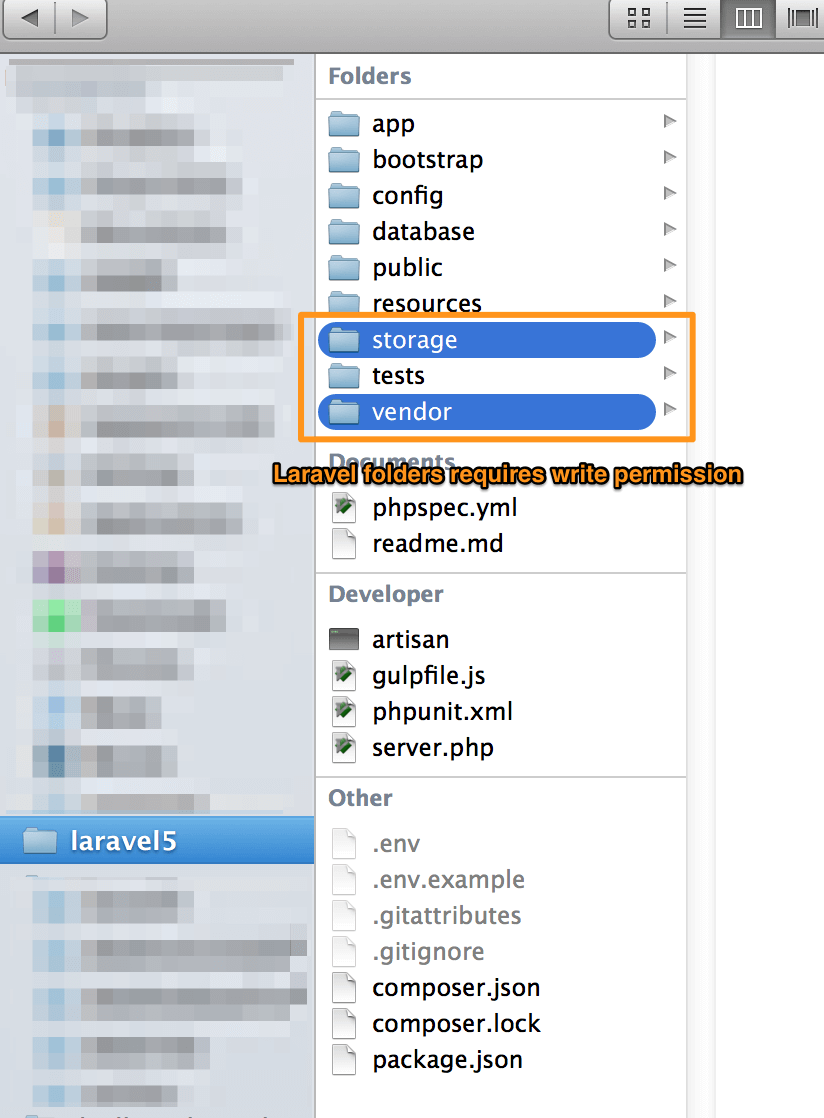 laravel5-folder-permission